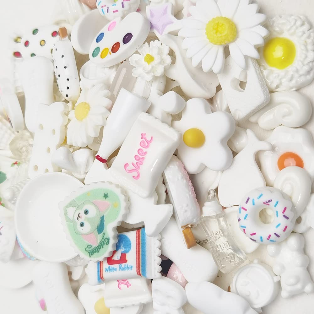 Chenkou Craft 50pcs Lots Mix Assorted White DIY size,