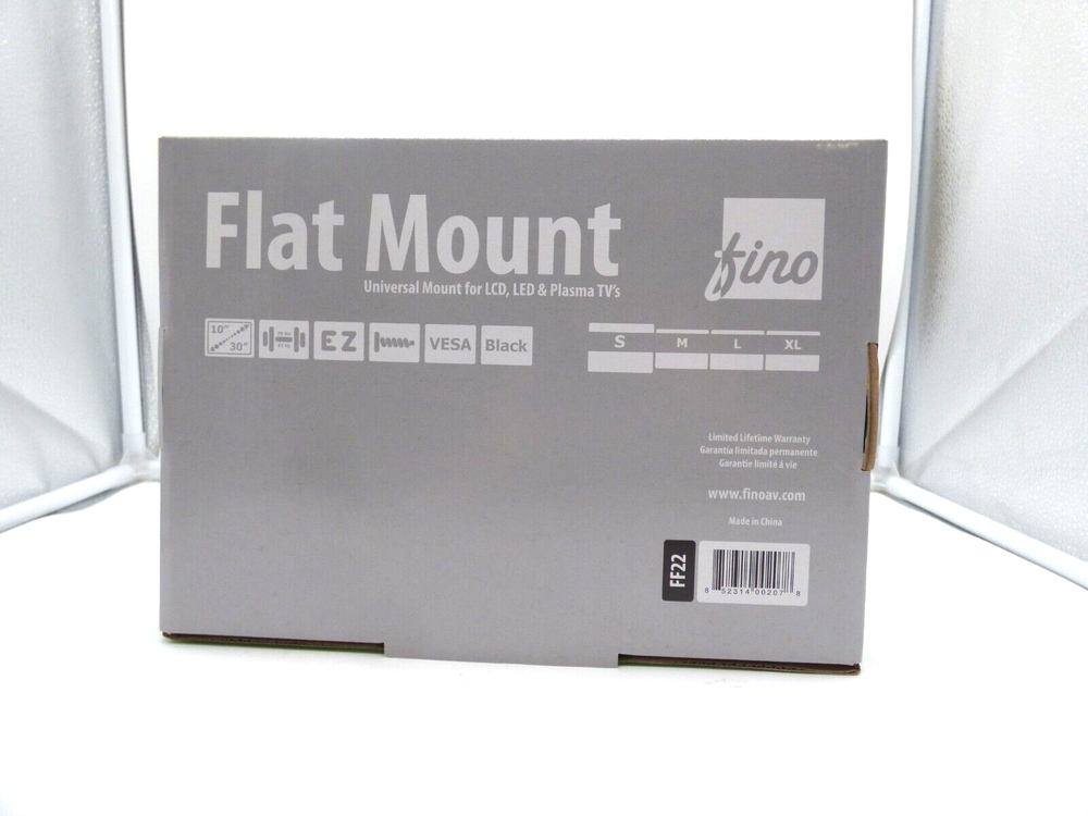 Fino AV FF22 Black 10" - 30" Super Flat Mount (small)