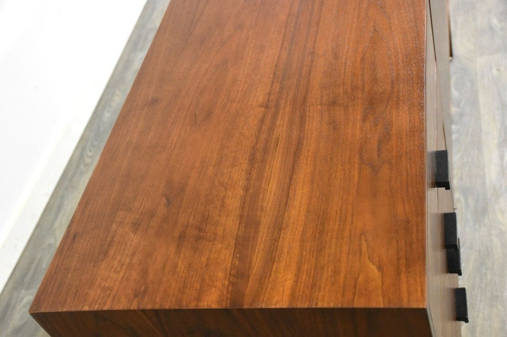 Refinished Walnut Mid Century Credenza
