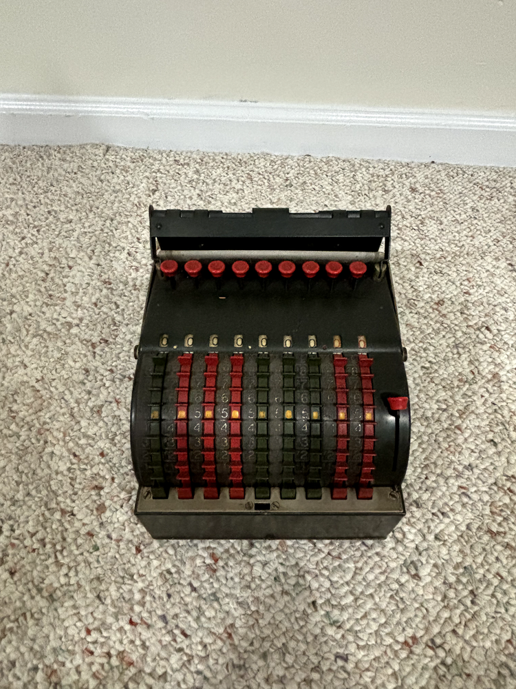 Star Calculator Register Adding Machine By Todd Protectograph Co. NY Antique