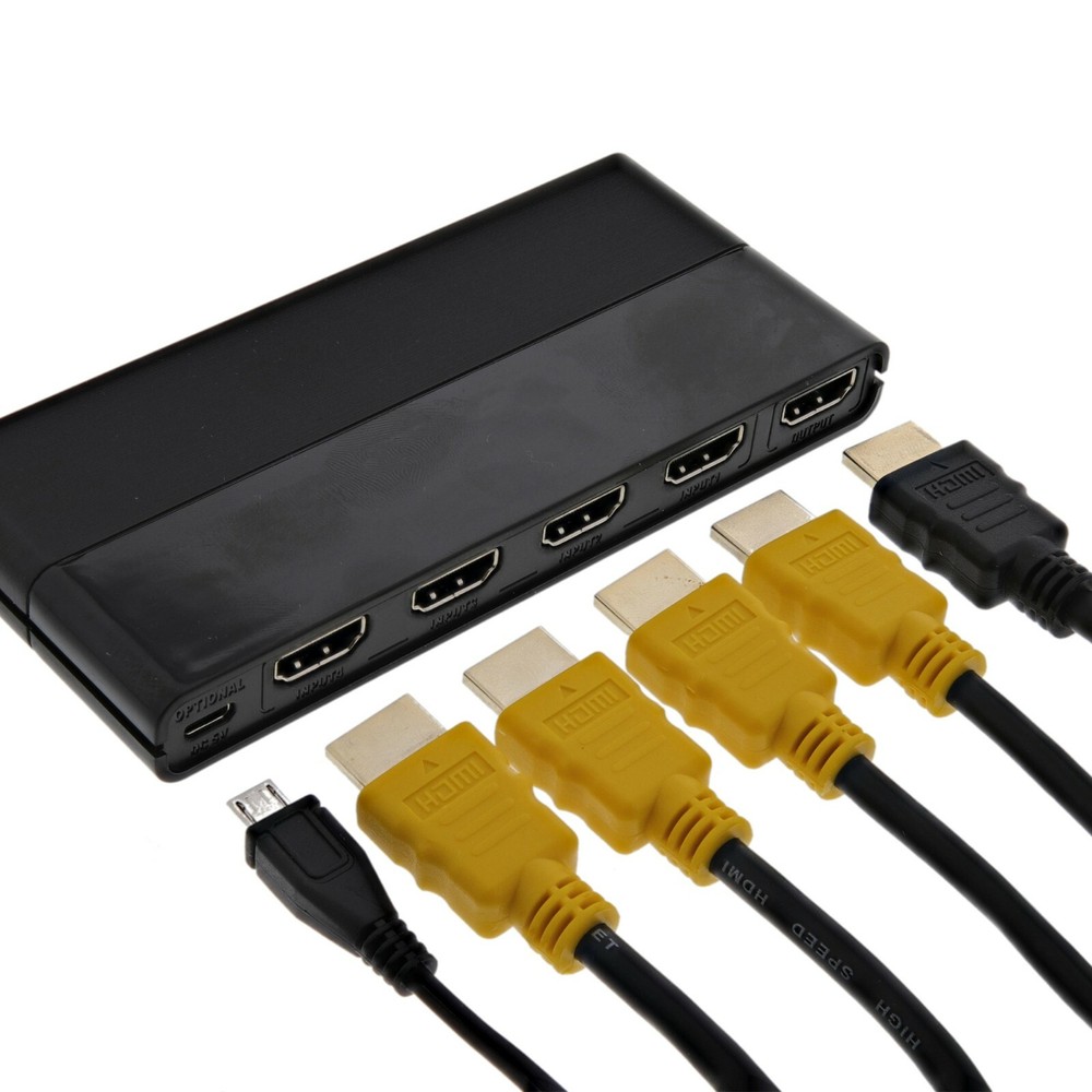 Onn HDMI 4 Device Switch Hub with Remote