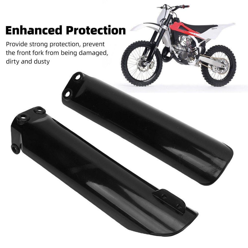 Black Fork Guard Protector Front Fork Guard Covers Shockproof Anti Aging St TWSY