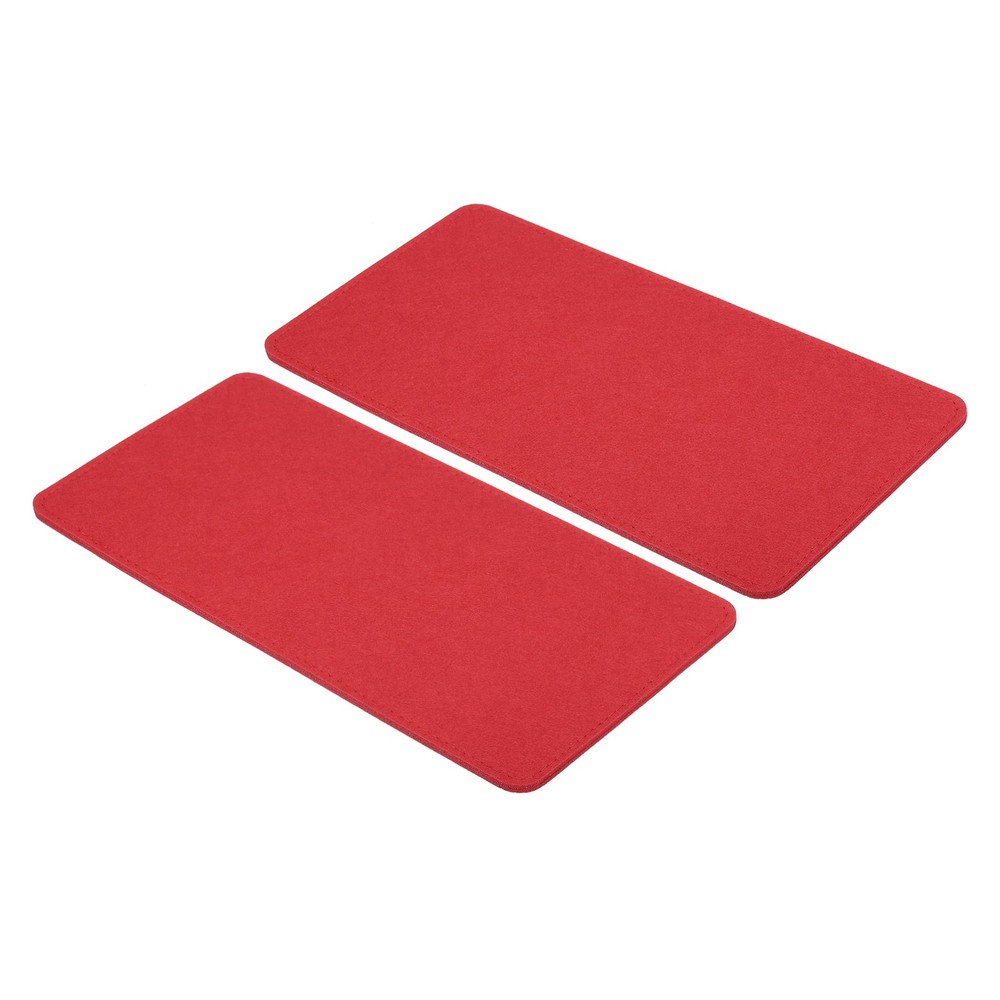 13.8''×7'' Felt Bag Base Shaper, 2pcs Bag Bottom Organizer Rectangle, Red