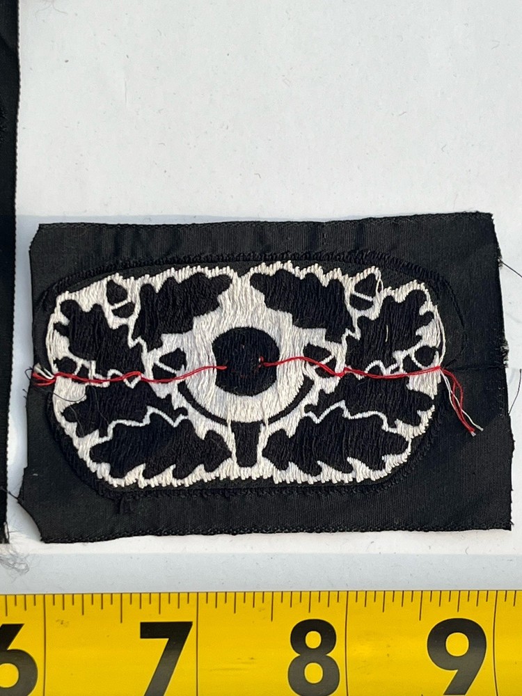 Ww2 Panzer Bevo Cap Patch Insignia Reproduction Back
