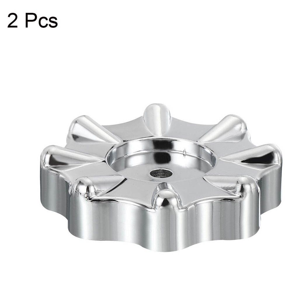 Easy to Operate Round Wheel Faucet Handle Knobs 2 Pack for Manifold Gauges