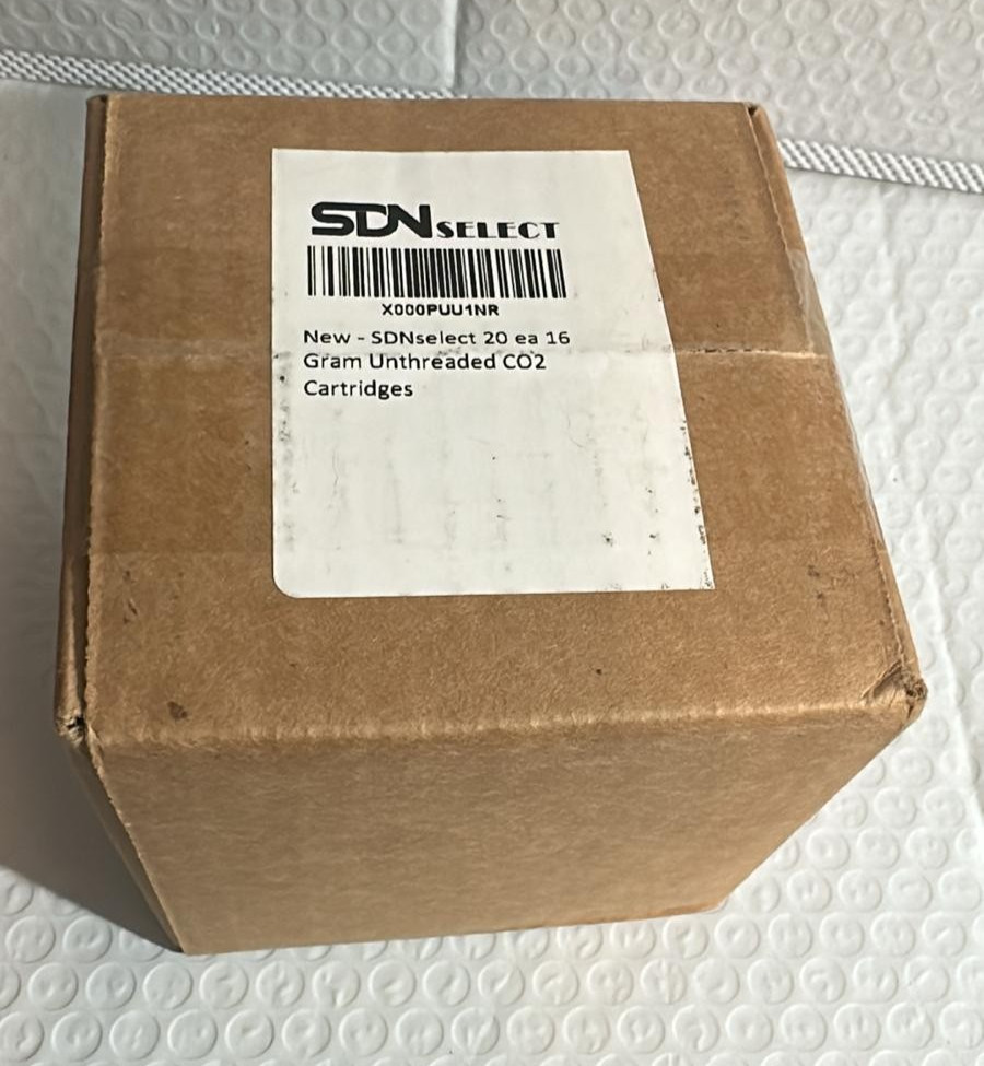 SDNselect 16 Gram Unthreaded CO2 Cartridges 20 ea