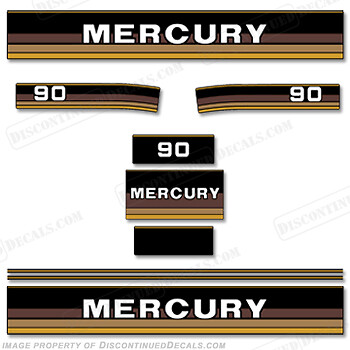 Fits Mercury 1984-1985 90hp Outboard Decals