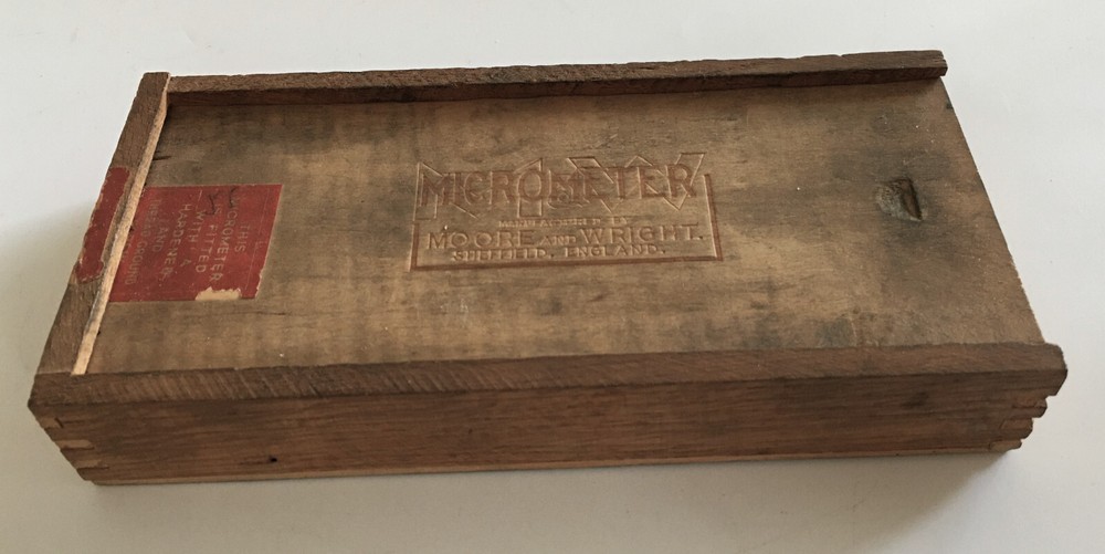 Vintage Boxed, ‘Moore & Wright’ Micrometer No. 966
