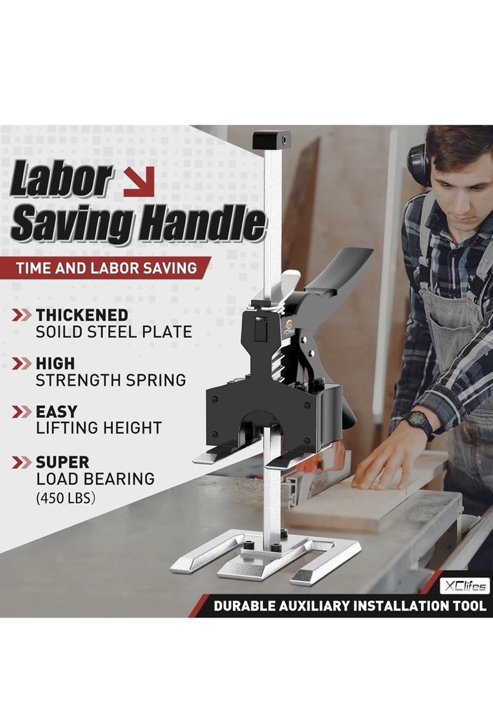 Labor Saving Arm Jack Handle 2 Pack, Construction Jack, Wall Tile Locator, Mu...