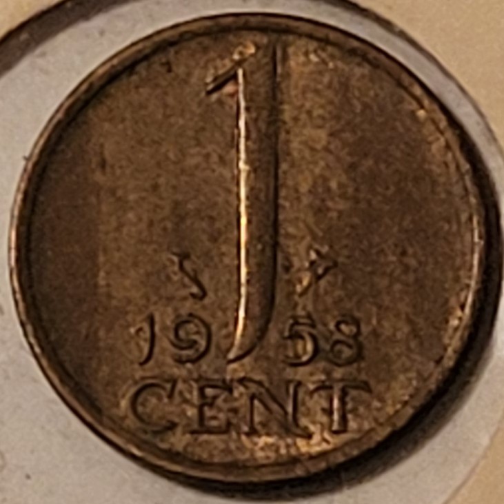 Netherlands 1958 1 Coin