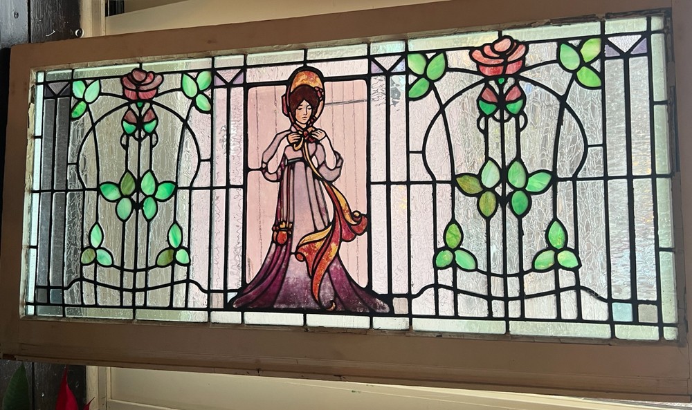 Belle epoque stained glass window