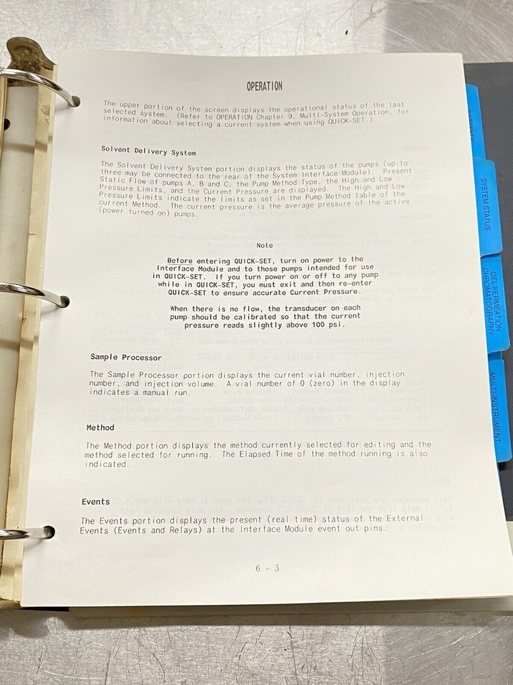 Waters WISP 840 Data & Chromatography Control Station - Users Guide / Manual