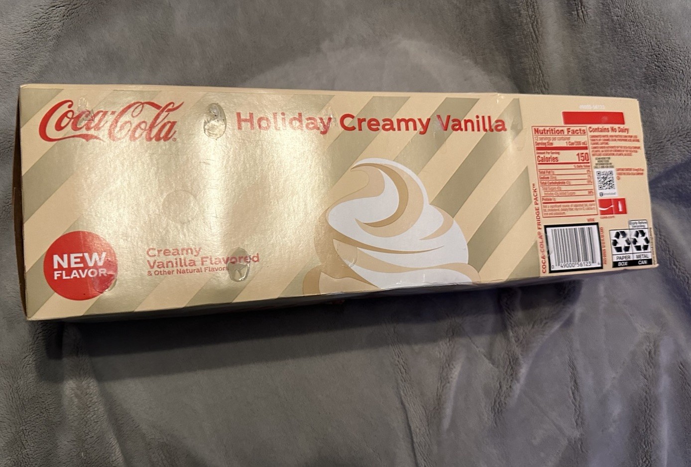 Coca-Cola® Holiday Creamy Vanilla Soda 12pack Cans Limited Edition