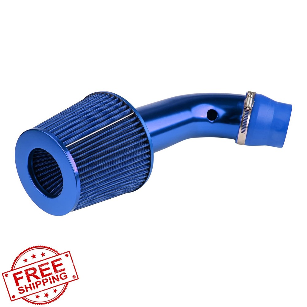 KAX 3" Universal Cold Air Intake System Kit Blue