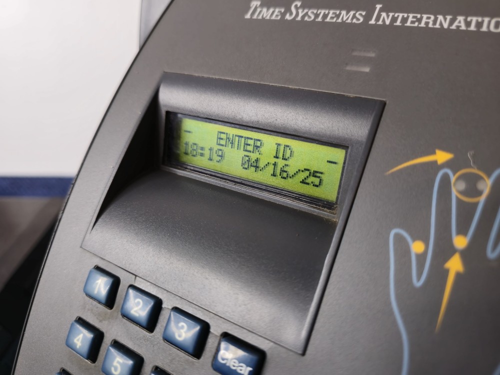 Recognition Systems HandPunch Biometric Time Clock Hand Scanner TSI H 101 | Read