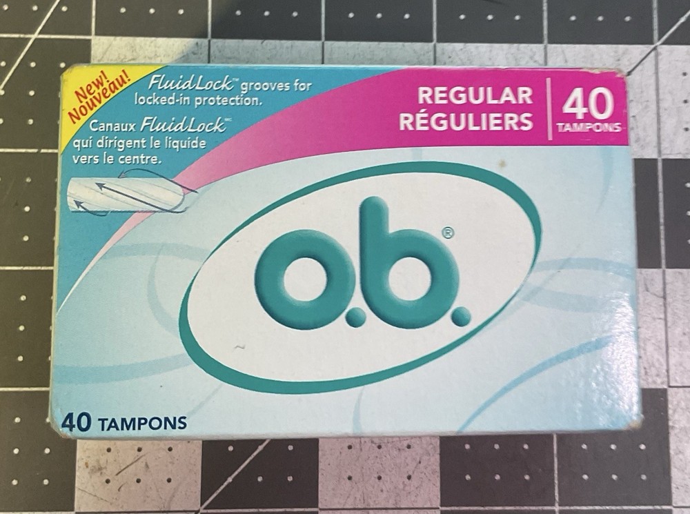 o.b. Fluid Lock Regular Tampons 60 Count