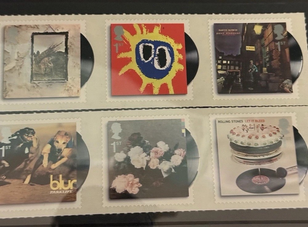 2010 Royal Mail Classic Album Covers Stamp Set British Music Stamps MNH