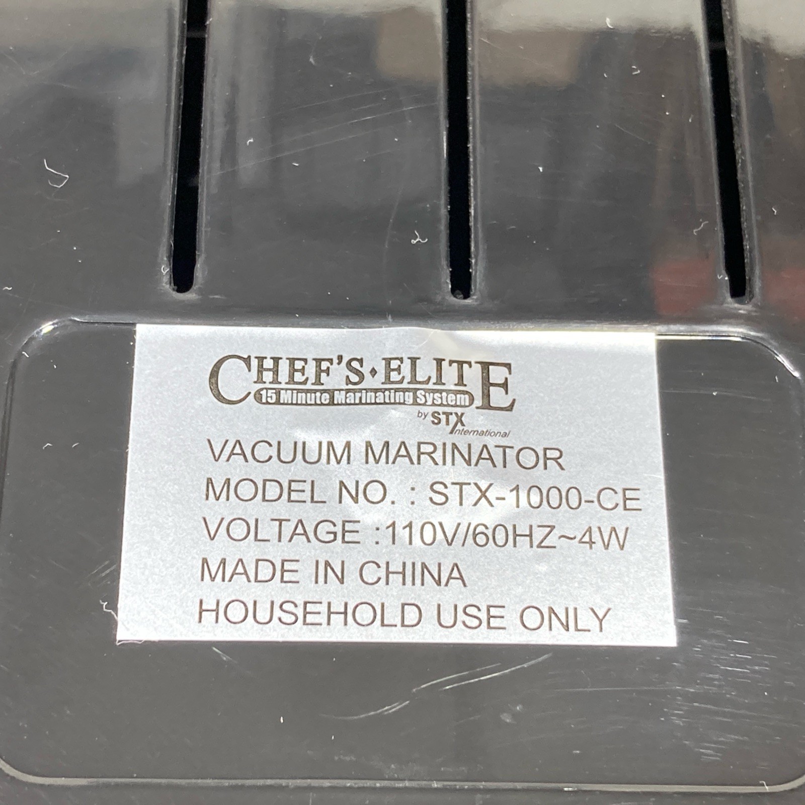 Chef's Elite 15 Minute Marinator - Meat & Vegetable Vacuum Tumbler STX-1000-CE