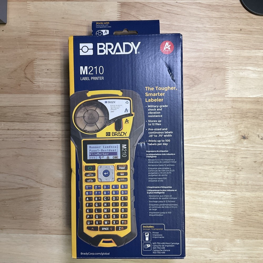 Brady M210 Handheld Label Maker - Black/Yellow