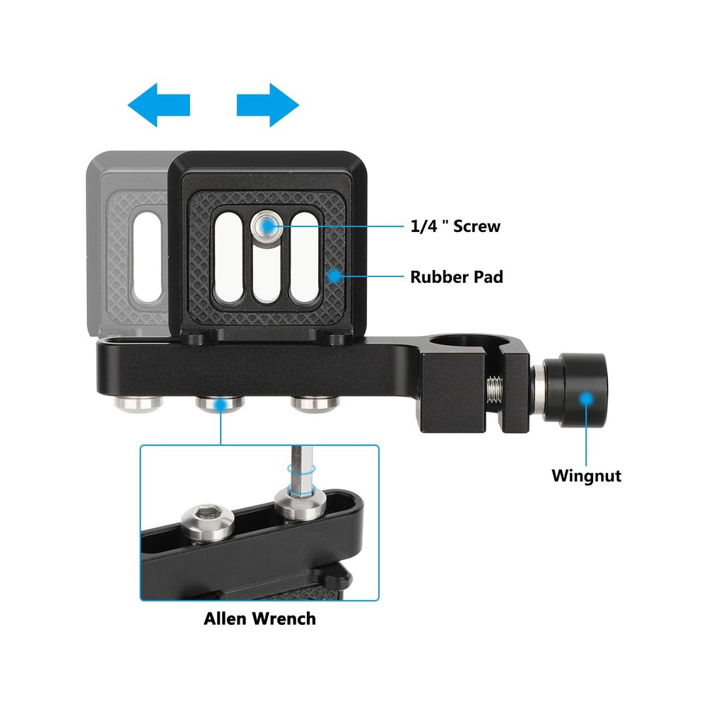 Quick Release Plate Compatible with Arca-Type 15mm Rod Clamp for Mirrorless C...