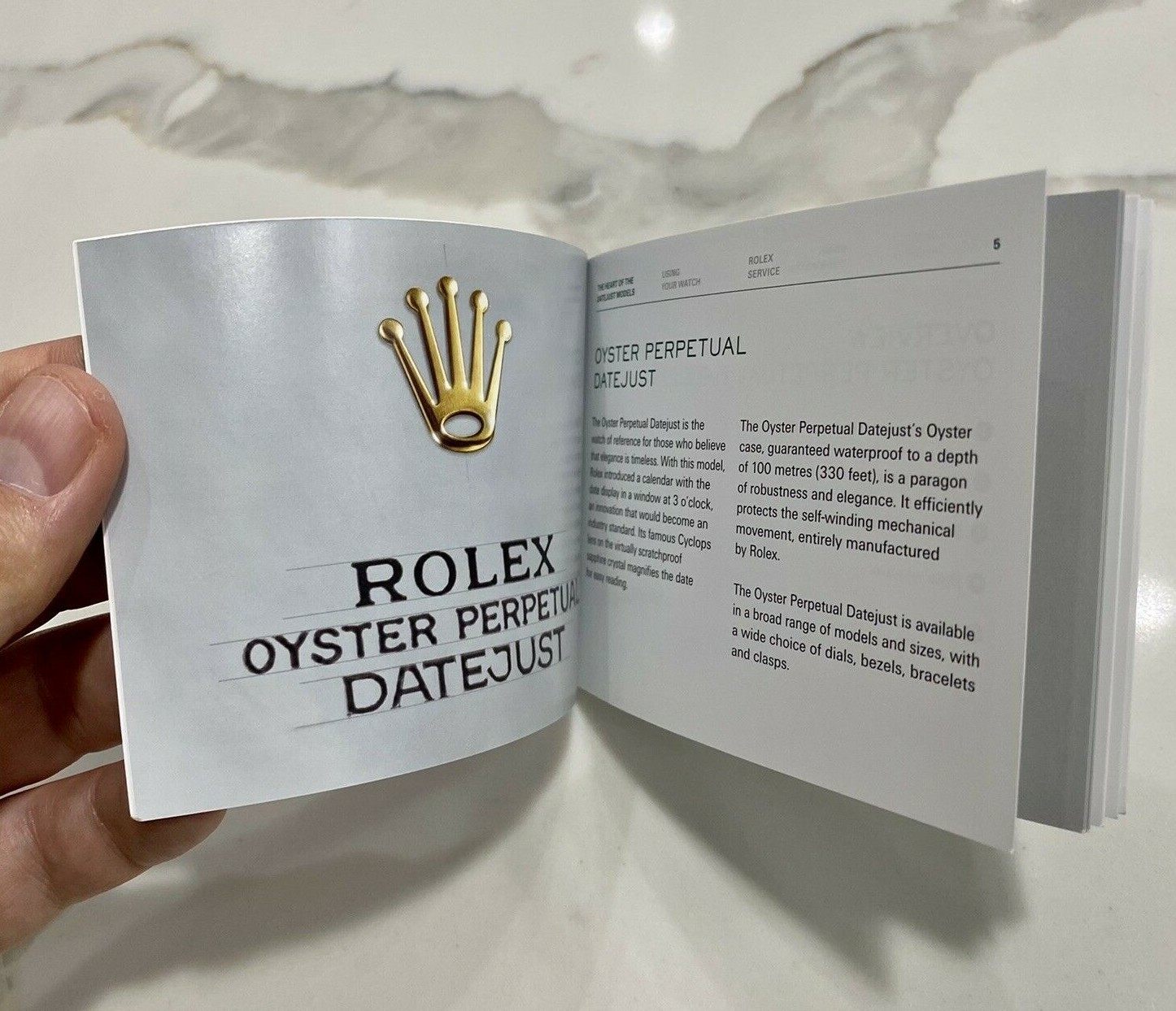 Authentic Rolex Datejust Booklet Tag Card Holder 126334 126300 126333 2020-NOW