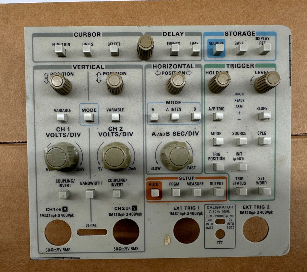 Tektronix 2440 Digital Oscilloscope Front Control Panel 300 MHz