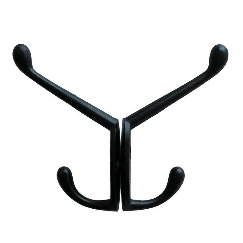 9PCS Vintage Rustic Bronze Wall Coat Hooks Hat Hook Rack Hall Rustic Black Hooks