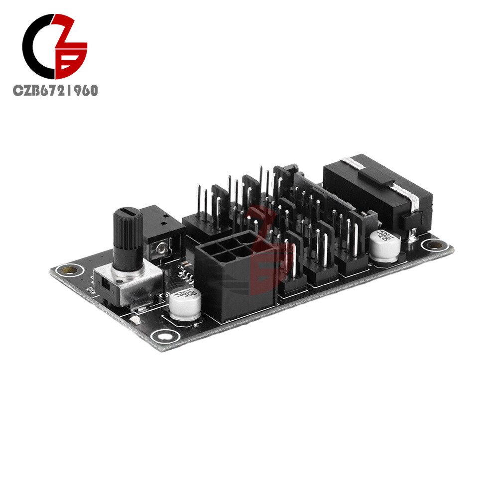 Computer Chassis PWM Violent Fan Speed Controller 9-Channel Fan Hub Controller