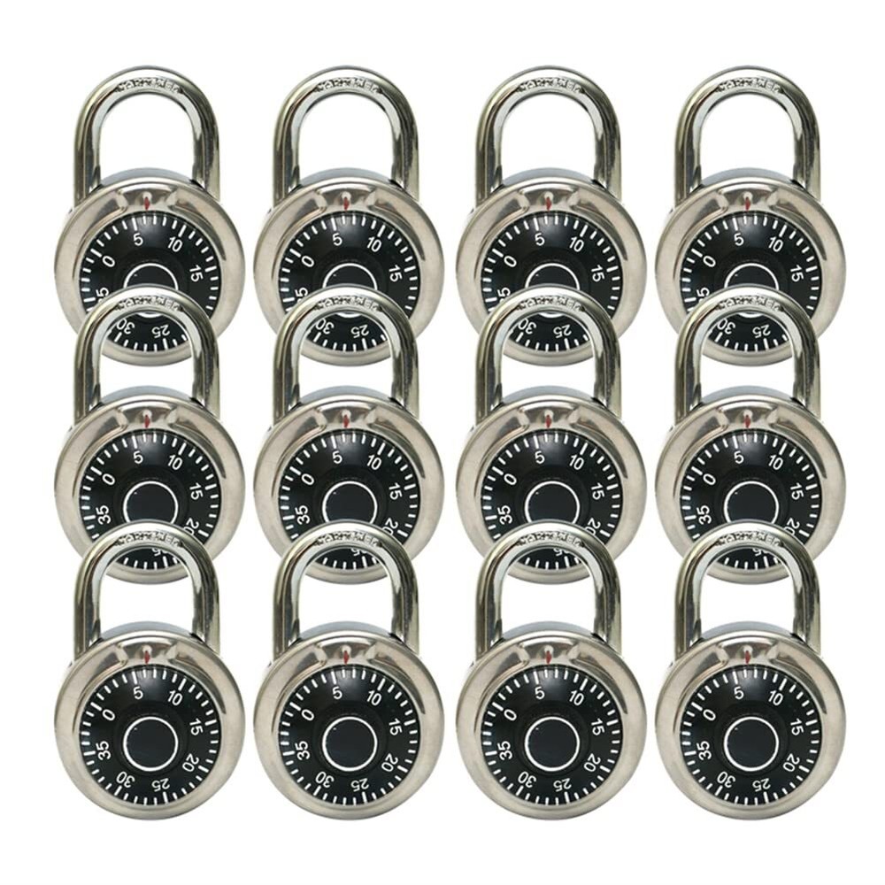 Standard Dial Combination Lock with Different Combinations Black Turnplate Pr...