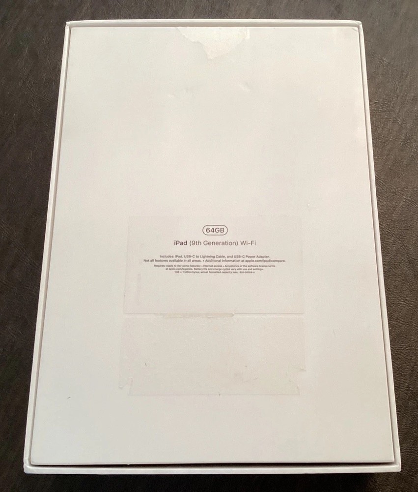 Apple iPad 9th Generation Wi-Fi 64GB Empty Box Only