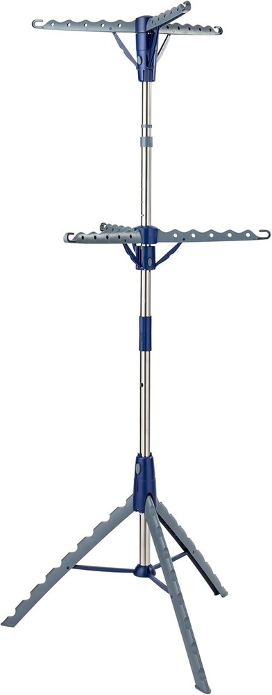 2-Tier Collapsible Tripod Drying Rack – Space-Saving Foldable Clothes & Laundry