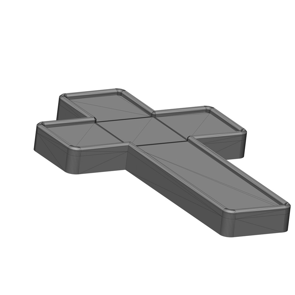 CNC Cross Shape Model - STL File for Laser & CNC Routing