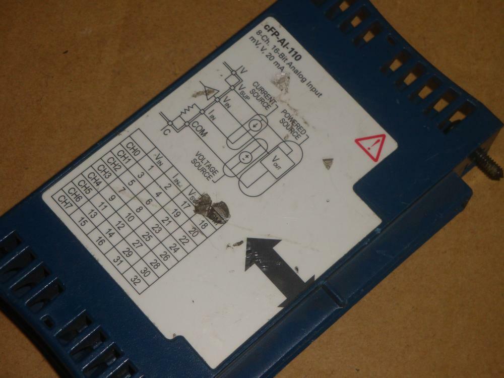 NI cFP-AI-110 8-Channel Analog Voltage and Current Input Module