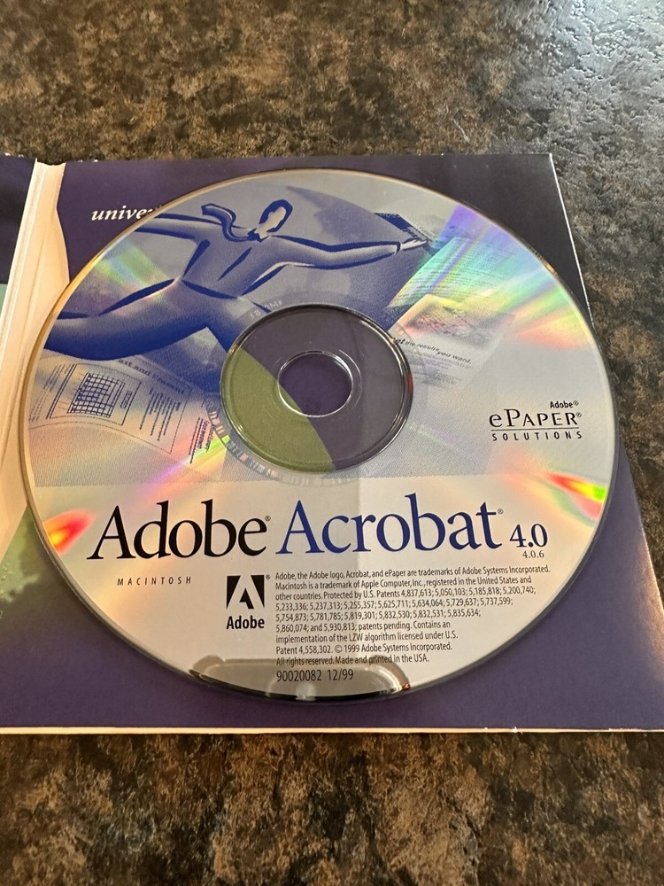 Adobe Acrobat 4.0 Original Disc in Package - for Windows NICE