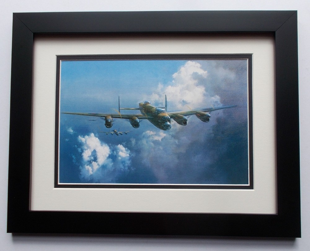 AIRCRAFT PRINT FRAMED - LANCASTER