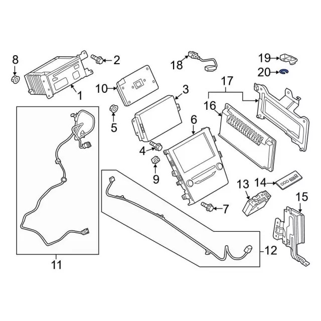 Genuine Ford Bezel HT4Z19C149AF