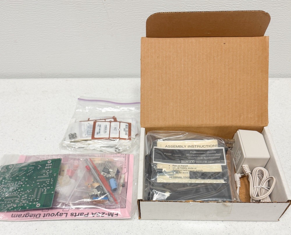 Ramsey Electronics Vintage FM25A Stereo Low Power FM Transmitter Kit NOS FM25