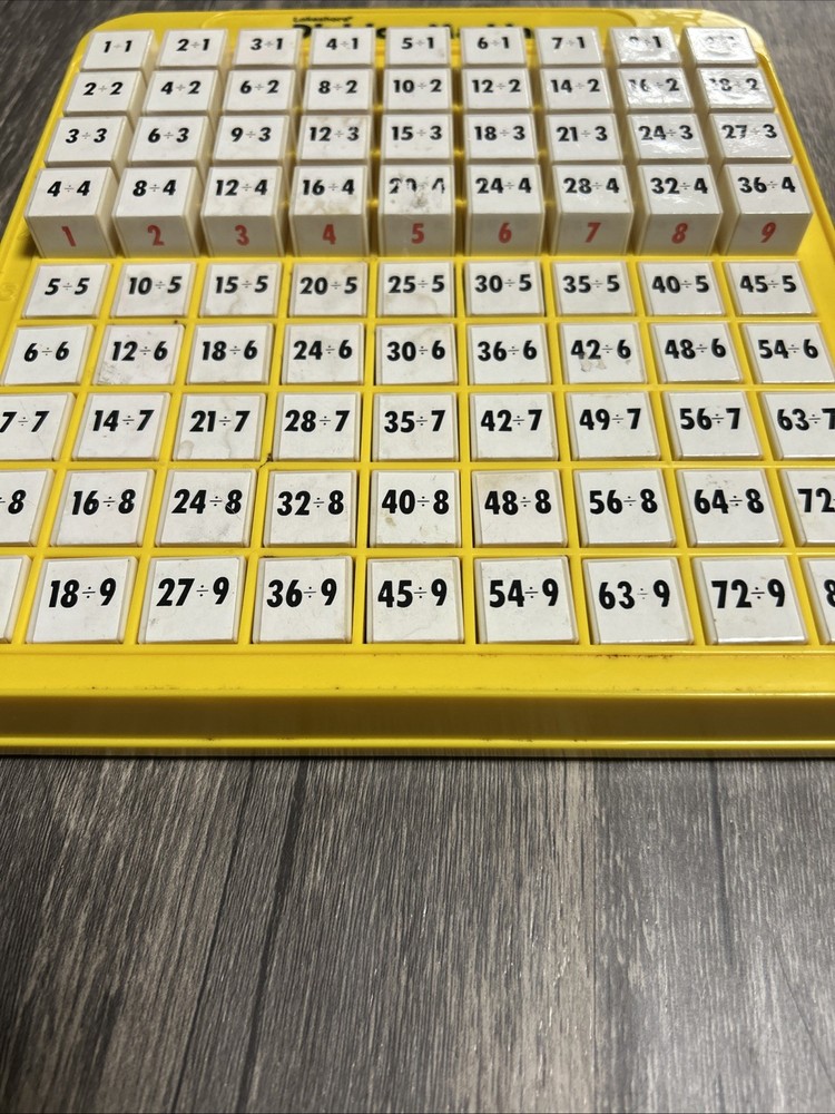 Lakeshore DIVISION MACHINE Teaching Math School Learning Toy Yellow