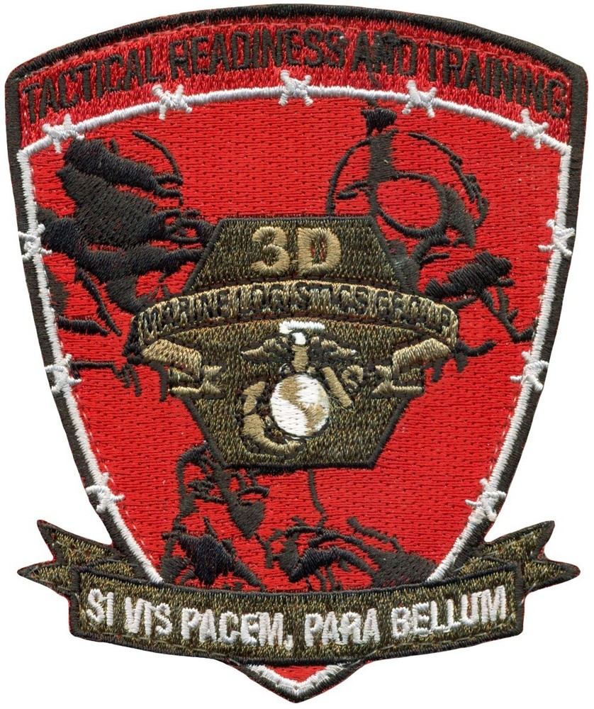 USMC 3d MARINE LOGISTICS GROUP TACTICAL READINESS and TRAINING PATCH