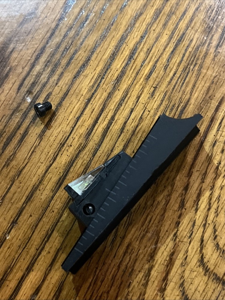 CVA Eclipse Mag Muzzleloader Rifle Rear Sight W Screw Green Fiber Optic Inline