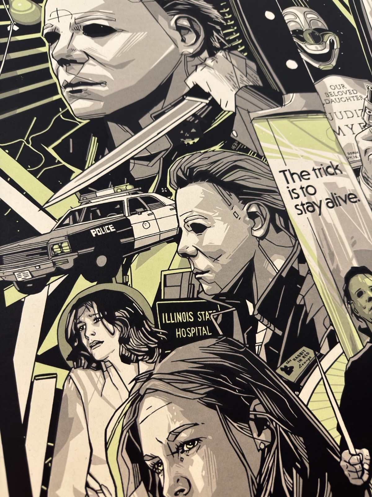 Tyler Stout Halloween Variant Movie Poster Print Glow In The Dark Mondo Artist