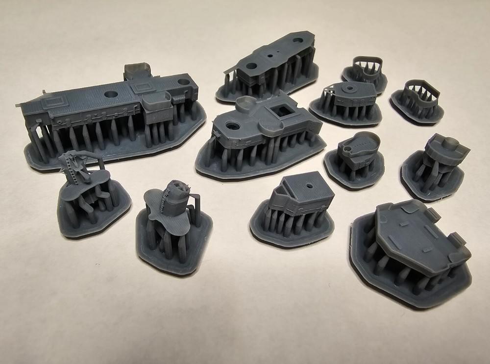 1/700 Fletcher Class Square Bridge Upgrade Set 3D Printed