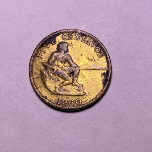 Philippines 5 Centavos 1960 KM# 187