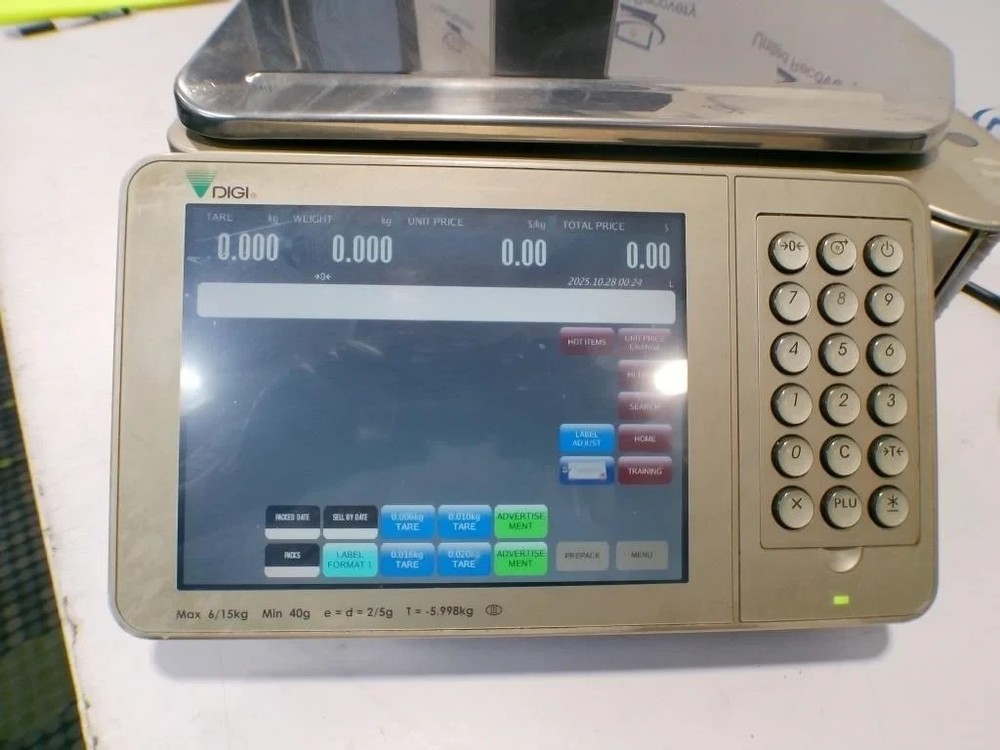 Teraoka DIGI SM-5500P Commercial PC Scale w/ Label Printer