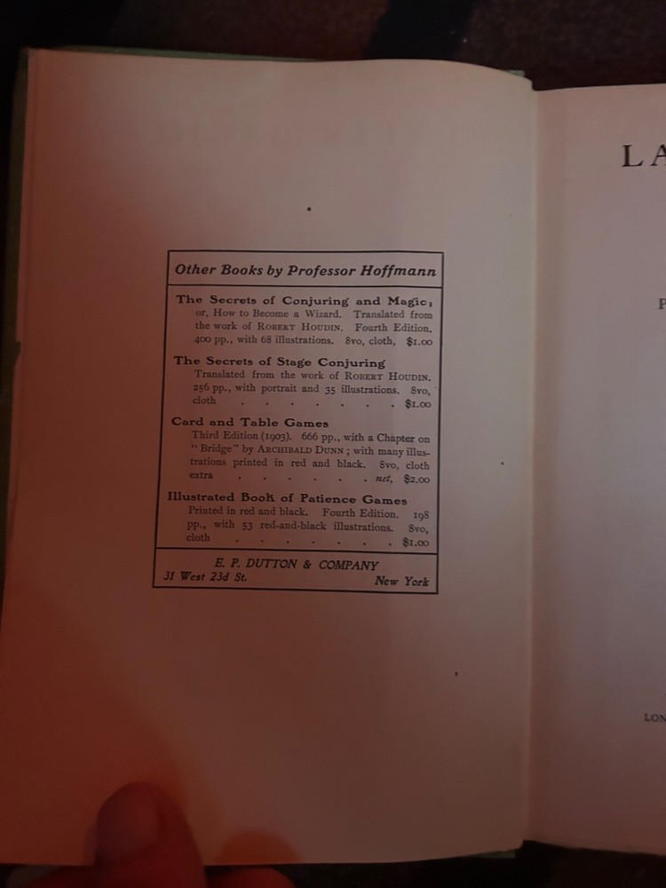 later magic by professor John Hilliard