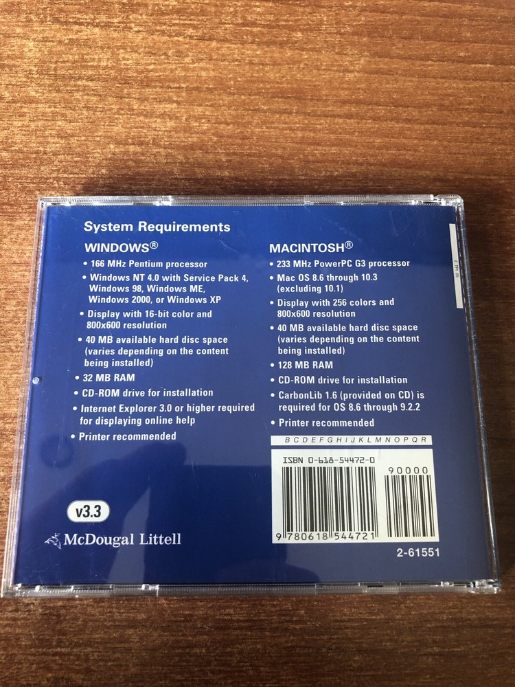 McDougal Littell Test & Practice Generator Math Thematics Book 2 CD-ROM