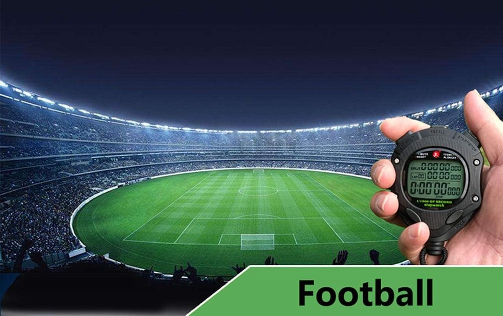 Digital Stopwatch Timer with Back Light Stop Watch 100 Lap-backlight-black