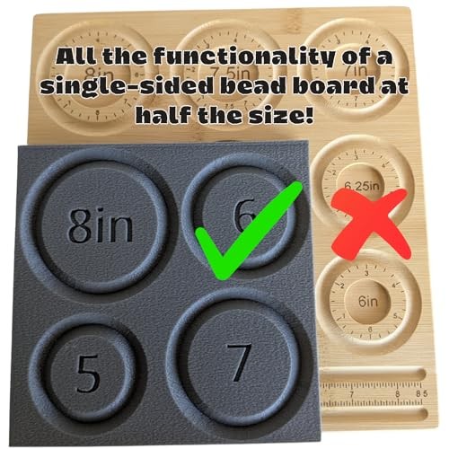 Amy Kates Workshop Compact Double-Sided Bracelet Sizer – Accurate Bead Board