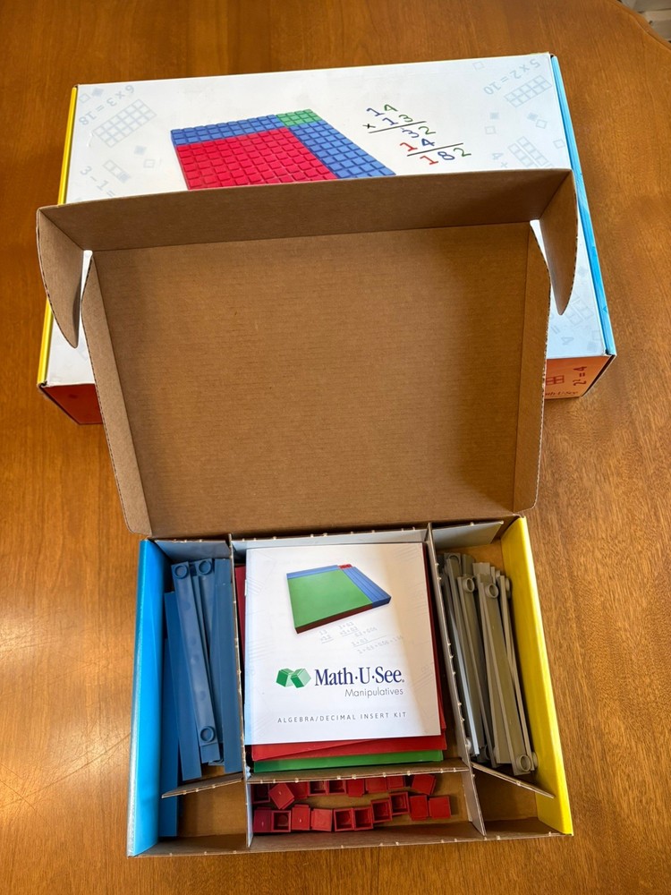 Math-U-See Integer Block Kit AND Algebra/Decimal Insert Kit Homeschool Math