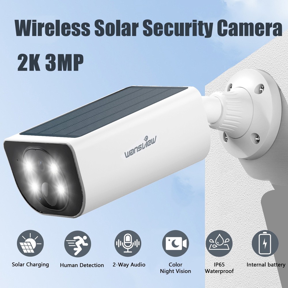 Wansview Home Security-2K Wireless Security Camera Outdoor AI Motion Detection